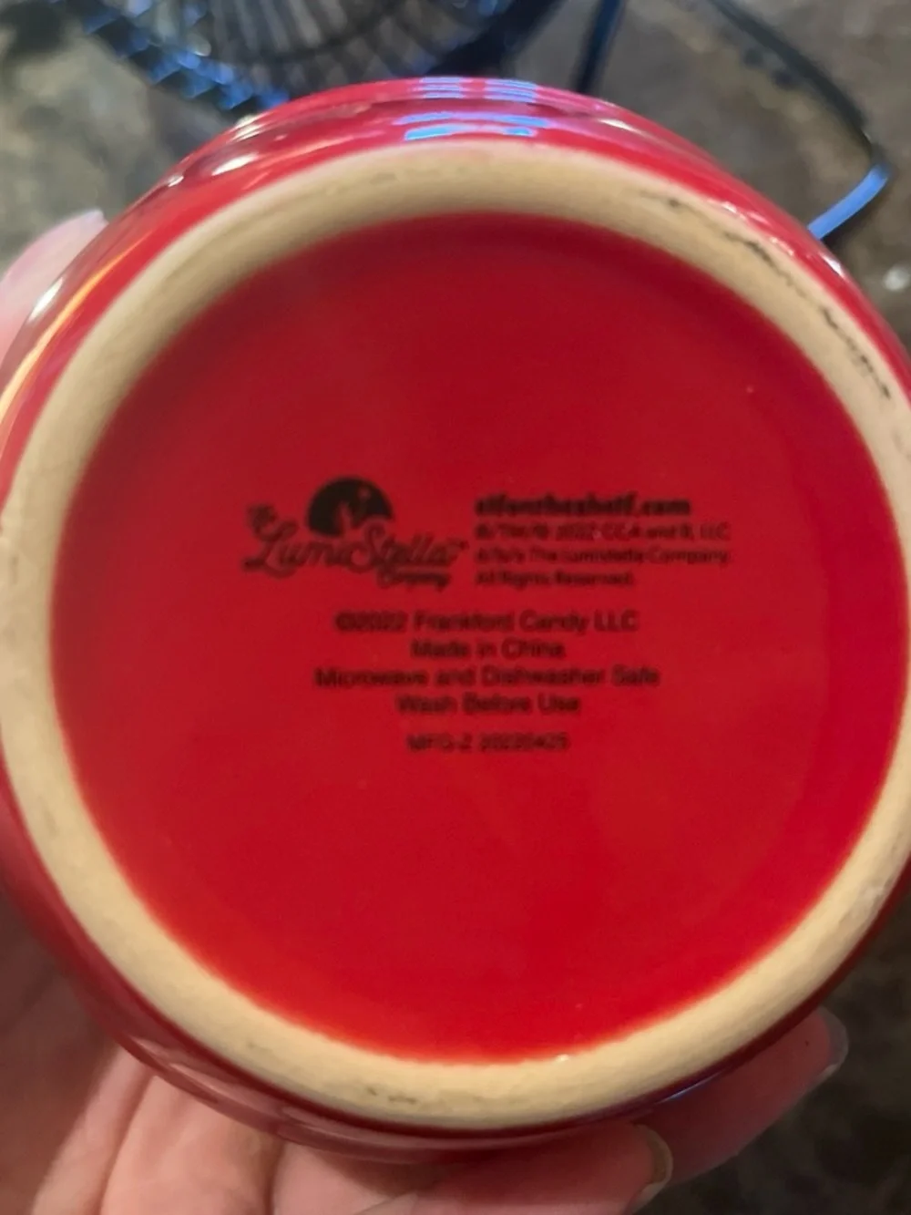 adidas Red Ceramic Elf Accent Mug